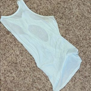 Blue/green Gymshark tank